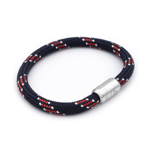 WIND PASSION - Paracord Bracelet for Men & Women | Nautical Bracelet Inspired by Sailor Sea Apparel | Handmade with Braided Rope and Magnetic Clasp | For Men and Women looking for a Sports, Athletic or Surf Style | Waterproof Resistant L