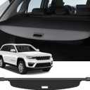 Cargo Cover Compatible with Jeep Grand Cherokee 2022-2025 2026 (2 Row; WL) Accessories Carbon Fiber Texture Retractable Trunk Cover Security Shield Luggage Privacy (Carbon Fiber Texture)