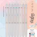 PILOT FriXion Waai Retractable & Refillable Erasable Gel Pens, Extra Fine Point 0.5 mm, Assorted Ink, 8 Count
