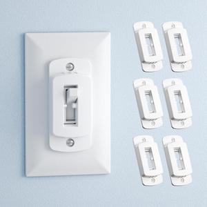 SAFELON 6 PCS Light Switch Cover Guard for Baby Safety, Childproof Light Switch Locks, Wall Switch Covers Prevents Kids from Turning The Lights On and Off