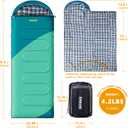 Camping Sleeping Bag, 32℉ Sleeping Bags for Adults Kids Teens Cold Weather Warm Sleeping Bag Winter for 3-4 Season Camping, Camping Gear Equipment, Traveling, and Outdoors