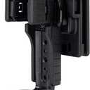 TACNEX Quick Release OC/Mace Spray Holder w/Duty Belt/MOLLE Vest Rotatable Clip MK4 Canister Holster Pepper Spray Can Case Tactical Flashlight Pouch fit 1.5" Diameter for Police Leo Security Military