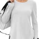 KevaMolly Workout Tops for Women Long Sleeve UPF 50+ UV Protection Sun Shirt Lightweight Quick Dry Rash Guard Hiking Shirts (L)
