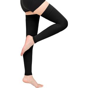 20-30 mmHg Compression Stockings for Women & Men,Thigh High Medical Compression Socks,Support Graduated Compression Hose Sock for Treatment Varicose Veins Swelling-Closed Toe/Open Toe/Footless (Large)