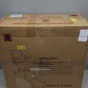 AnyGod Big and Tall Office Chair, Ergonomic Desk Chair Mesh Mid Back with Comfy Lumbar Support Swivel Task Executive Chairs with Wheels, Flip up Arms for Home, Office, Study (Black)