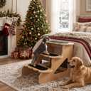 Wood Dog Stairs for Bed
Trainer-Recommended Wood Ramp Steps – Sturdy Support for Small & Senior Dogs