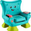 Fisher-Price Toddler Learning Toy Laugh & Learn Smart Stages Chair with Music Lights & Activities for Infants Ages 1+ Years, Teal (Multicolor)