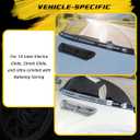 Black Windshield Trim Batwing Fairing Led Lights with LED Running Light & Amber Turn Signal for Harley 2014-2023 Touring Electra Glide Street Glide Ultra Limited
