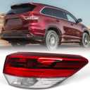 Huray Right Outer Tail Light for Toyota Highlander 2017-2019
LED Taillight Lamp Assembly Replacement for TO2805132 815500E161 Passenger Side