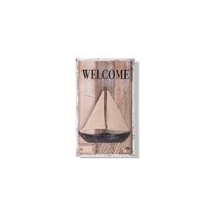 NAUTIMALL Wooden nautical wall decor shabby chic rustic vintage 3d wall art coastal artwork light model ship beach decoration for living room lake house ocean bathroom sea boat ornament