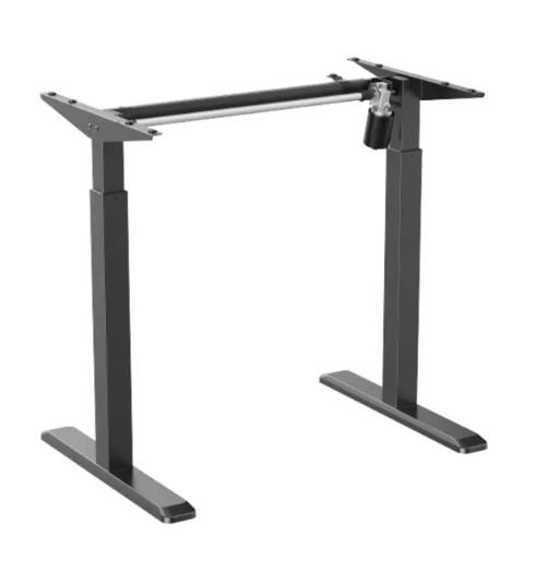 S03-22DE | Single Motor Electric Sit-Stand Desk Frame | 80kg | Matte Black