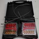 AnTom Wireless Trailer Lights Magnetic, 2PCS Rechargeable LED Tail Lights for Towing Truck, Portable Waterproof Tow Beacon w/Brake Turn Signal Stop Taillight for RV Camper Boat Caravan