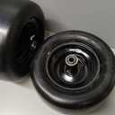 11x6.00-5" Flat Free Tires  11x6-5 Solid Smooth Lawn Mower Tires/Wheel with 3/4" & 5/8" Bearings, 6"- 8" Centered Hub - Fits Bad Boy, Cub Cadet, Zero Turn Mower, Riding Lawn Mower, 2PCS