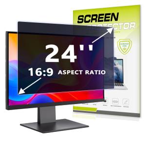 27-inch computer privacy screen filter, 16:9 privacy shield with nano tape