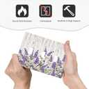 Purple Lavender Rustic Wooden Flowers Floral Plant Decorative Switch Plates 3 Gang Wall Plate Triple Toggle Light Switch Cover Faceplate Electrical Wall Panels for Farmhouse Living Room Decor