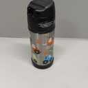 THERMOS FUNTAINER Water Bottle with Straw - 12 Ounce, Construction Site - Kids Stainless Steel Vacuum Insulated Water Bottle with Lid