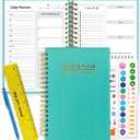 7" x 10" Undated Hourly Planner journal, Daily Planner, Notebook With Hourly Schedule, Weekly and Monthly Planner Spiral Bound,Weekly To Do List Notebook with Goal & Habit Tracker Organizer
