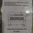 4 in 1 Baby Bassinet,Pack and Play,Bedside Crib Sleeper,Baby Bassinets Bedside Sleeper with Diaper Changer, Mosquito Net,Bottom Storage and Toy Bar for Newborn to Toddles (Beige)