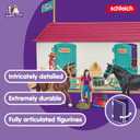 schleich Horse Club - 192PC Lakeside Country House and Stable Playset - Equestrian Toy Set with People and Horse Figurines - Large Dollhouse with Furniture - Imaginative Play for Kids 5+ | 42551, 56.1 X 16 X 37.6 Cm