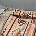 Western Rugs for Living Room Bedroom Non Slip, Aesthetic Home Decor for Dining Table Kitchen Porch Nursery, Washable Throw Rugs with Rubber Backing, 3ft x 5ft, Warm Beige