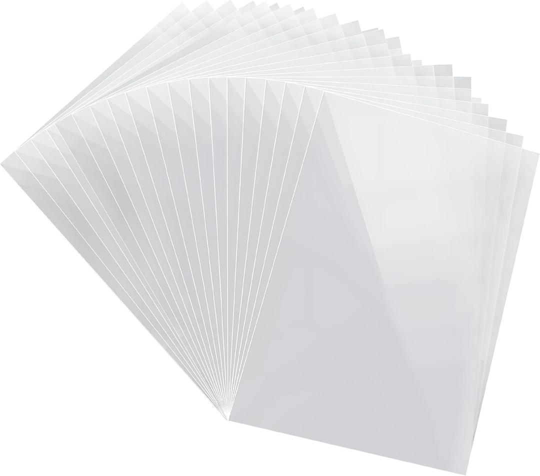 115 x Transparent Card Covers, Photo Card Sleeves Transparent Photo Card Pouches Plastic Pouch for ID Paper Index Cards to Organize and Protect