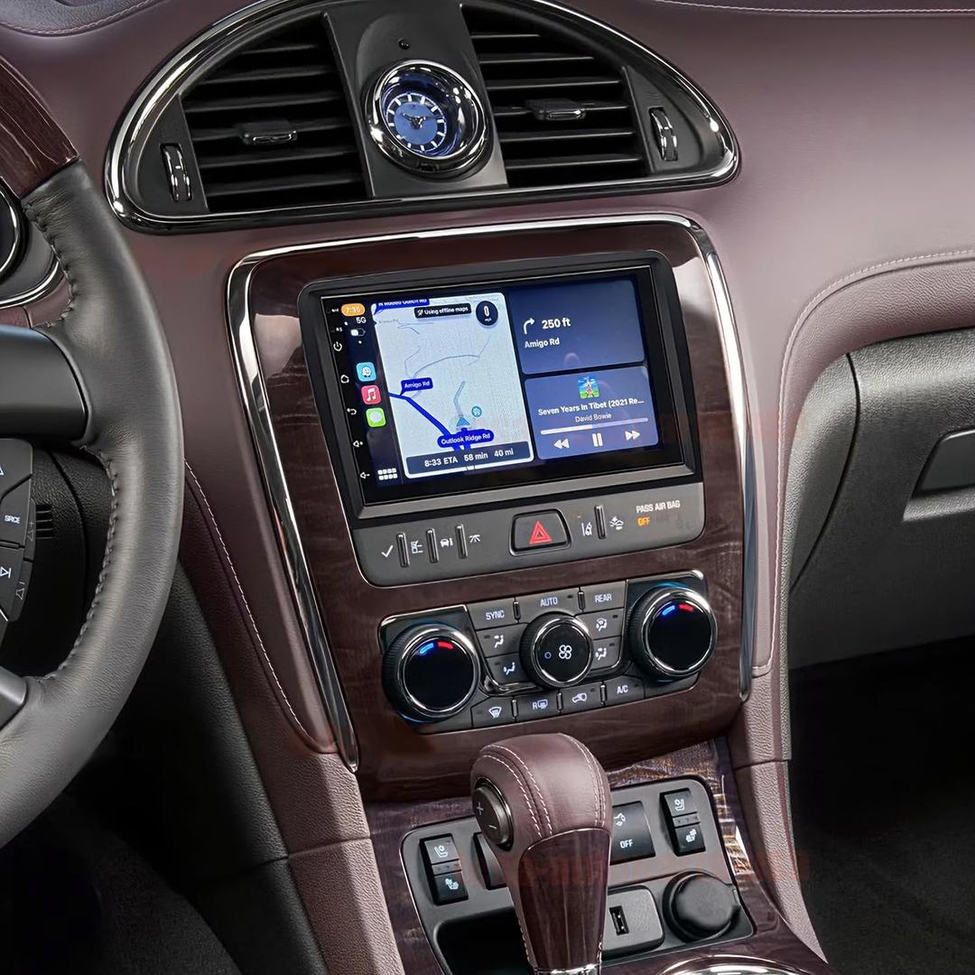 7 inch Android 14 Car Radio Stereo for GMC Acadia 2013-2017,for Chevrolet Traverse 2013-2017,for Buick Enclave 2013-2017 with Wireless & Wired Carplay, Built-in GPS WiFi DSP Backup Camera MIC (4+64G)