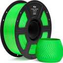ELEGOO PLA Filament 1.75mm Neon Green 1KG, 3D Printer Filament Dimensional Accuracy +/- 0.02mm, 1kg Spool(2.2lbs) Fit Most FDM 3D Printers