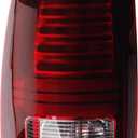 Dasbecan LED Tail Lights Assembly Compatible With RAM 1500 2013-2018 RAM 2500 & 3500 2014-2018 Driver Side w/Bulbs Replaces# 68093081AB (Left)