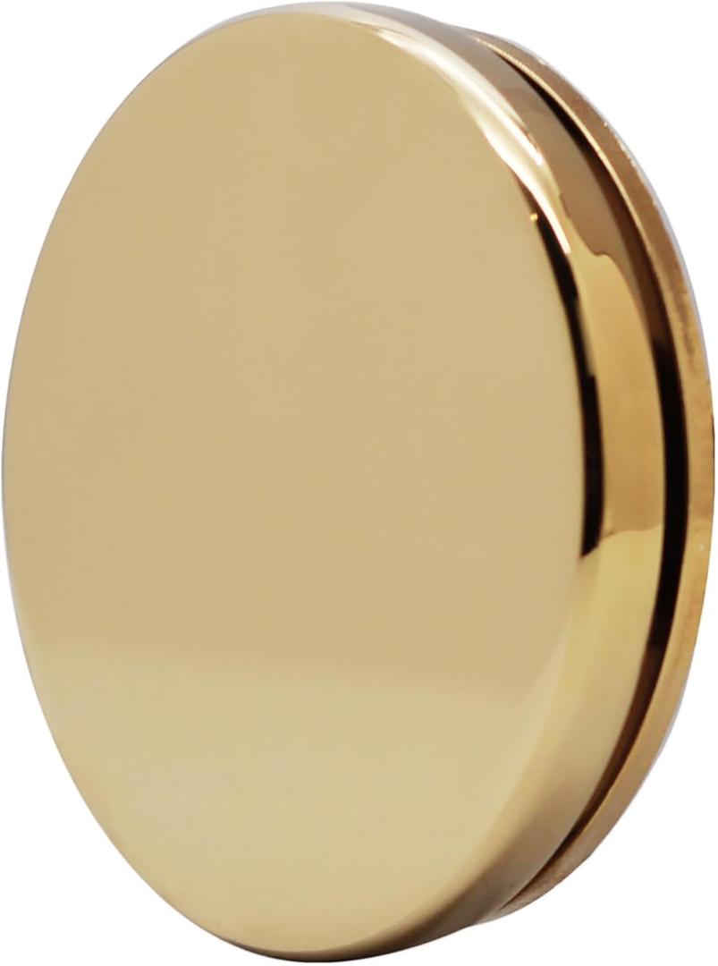 Westbrass Floating No-Hole Overflow Faceplate, Polished Brass, D980R-01