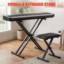 LeSage Height Adjustable Keyboard Stand with Quick Release,Heavy Duty Stand