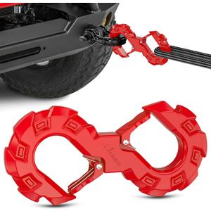 Nilight Quick Release S-Tow Shackle Hook  Heavy Duty Off-Road Recovery Hook, Fits Winch Rope & Recovery Strap, 11,000 LBS Working Load, for Jeep, SUV, ATV, Trailers, Forged Steel, Red