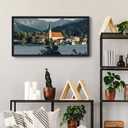 upsimples 12x24 Picture Frame, Display Pictures 10x20 with Mat or 12 x 24 Without, Wall Hanging Poster Frames, Black, 1 Pack