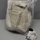 MAXEVE Heated Blanket Electric Throw 50"x60" Soft Double Sided Sherpa Heating Blanket with 8 Fast Heating Levels & 1-8H Auto-Off,Over-Heat Protection,Machine Washable,ETL Certification, Beige