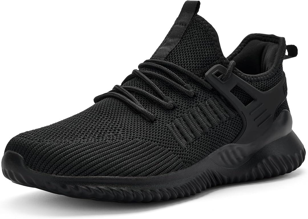 Akk Mens Sneakers Tennis Shoes - Slip on Memory Foam Walking Shoes for Athletic Running Workout Gym Jogging Indoor Outdoor Lightweight Breathable Casual Sneakers, 7