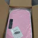 MERACH Vibration Plate Exercise Machine, Curved Vibration Plate for Lymphatic Drainage Weight Loss, Vibrating Plate with Real-Time Calorie Tracking on LED Display, Workout Equipment for Home Women Men (Pink)