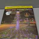 Decorations Star String Light, 350 LED 12.6ft Outdoor Light with Topper Star, 8 Lighting Modes & Timer Waterproof Fairy Twinkle Light for New Year Party Holiday (Warm White)