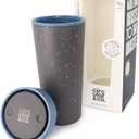 Circular & Co Reusable Coffee Cup - 16oz - 100% Leakproof Large Travel Mug - Made from Recycled Coffee Cups - Sustainble Coffee Tumbler - 360 Drinking - BPA Free - Dishwasher Safe
