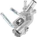 Engine Coolant Thermostat Housing Assembly Compatible with Buick Allure Regal Verano LaCrosse, Chevy Malibu Cobalt HHR Equinox Orlando, GMC Terrain, Pontiac G5 G6 2007-2017 Replace 12618159