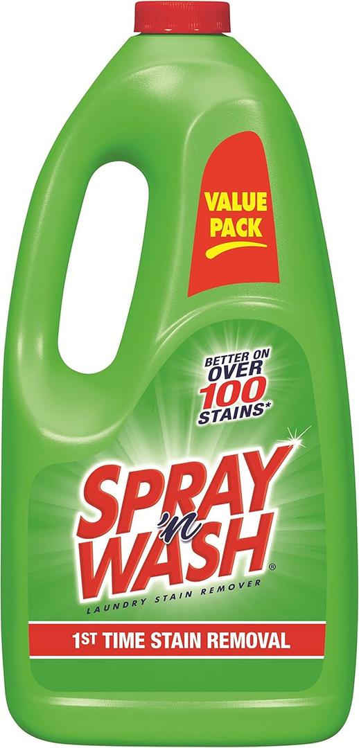 Resolve Spray 'n Wash Pre-Treat Laundry Stain Remover Refill, 360 fl oz (4 Bottles x 60 oz)