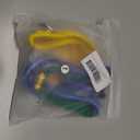 Yellow Step in Dog Harness Medium Sized Dog, Freedom No-Pull Escape Proof Front Clip Dog Harness  Adjustable Reflective Padded Vest with Vertical Handle for Traffic Control, Yellow/Blue, L