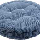 RUIAN Round Seat Cushions,EPE Foam Filled Indoor Chair Pad Cushions,Chair Pads Thickened Tatami Cushion Comfort Pillow Pads for Home/Office/Outdoor Bistro Set, Blue