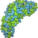 128 Pcs Foam Easter Egg Decoration 2.5-3cm DIY Fake Eggs Artificial Foam Bird Eggs Garden Bird Nest Decor Easter Party Decorations Home Decor (Blue and Green)