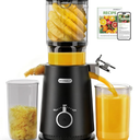 Wide Mouth Feed Chute with Self Feeding Hands-Free Design - Cold Press Juicer for Vegetables and Fruits