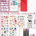 TOYPOPOR Mother's Day Card, Happy Mother's Day Mom Gift, Father's Day Greeting Cards with Blank Cards, Envelopes, Stickers and Pens, Personalized Gift for Mom Dad Wife Husband from Daughter Son