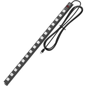 16 Outlet Surge Protector Metal Power Strip, 1800J Mountable Power Outlet, Heavy Duty Workshop Metal Power Strip for Commercial, Industrial, School and Home,15A 125V 1875W (6FT)