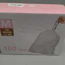 Code M 12 Gallon 100 Count Heavy Duty Trash Bags 1.2 Mil THICK 12 Gallon / Drawstring White Garbage Can Liners Compatible With SimpIehuman Code M | Heavy Duty Plastic Trash Bags