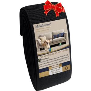 Under Couch Blocker for Kids and Pet Toys, 123" L x 3" H, Toy Blockers for Bed, Stop Things Going Under Sofa or Furniture, Fits Standard couches and Sofas with Straight Legs