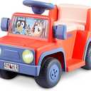 Bluey 6V Ride On Car for Toddlers - Interactive Electric Car for Kids with Sound Effects & Music, Riding Toy for Boys & Girls, Includes 6V Rechargeable Battery & Charger