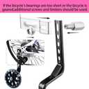 Training Wheels for Bicycle,Flash Mute Wheel Compatible for Bikes of 12-20 Inch 1 Pair