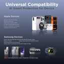 Wireless Charger 5 in 1 Magnetic Charging Station Stand with Portable Power Bank for Apple/Samsung Multiple Devices for Apple Watch 10-2,iPhone 16 15-12 Pro Max/Samsung Galaxy S25 Ultra S24-S8